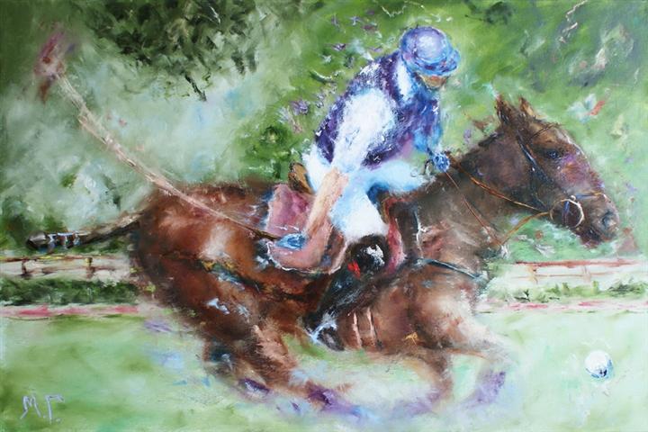 2500  sold. Polo III. 60х90 cm. oil on canvas Small